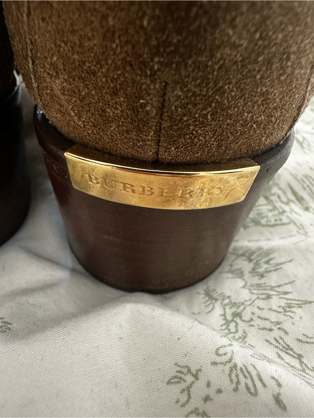 Vintage Burberry Vaughan Suede Boots - Picture 5 of 9